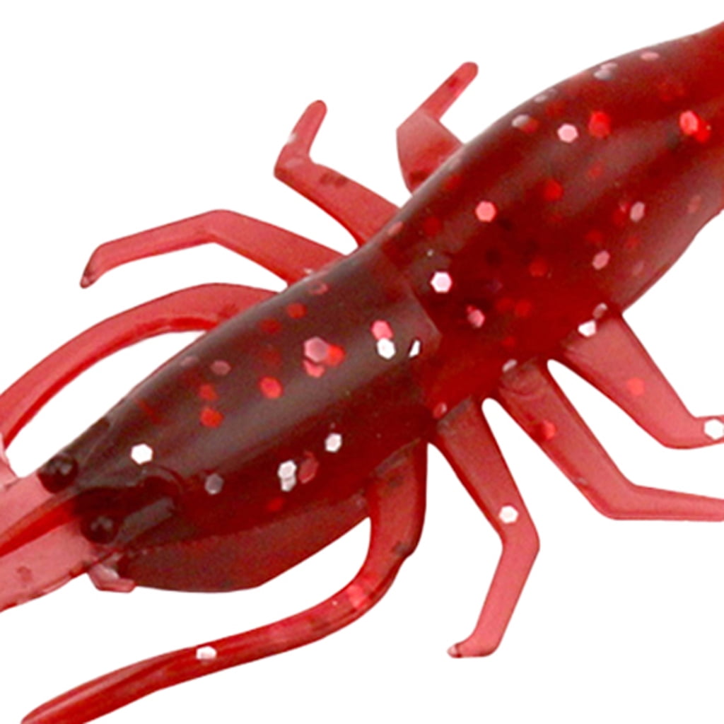20pcs Soft Worm Shrimp Sea Fishing Lures Tackle crayfish Crankbaits Bait TOC PY