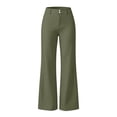 thumbnail image 4 of LEKWK Wide Leg Pants for Women High Waisted Baggy Work Trousers Loose Fit Comfy Palazzo Pants with Pockets Fall Daily Business Casual Outfits, 4 of 8
