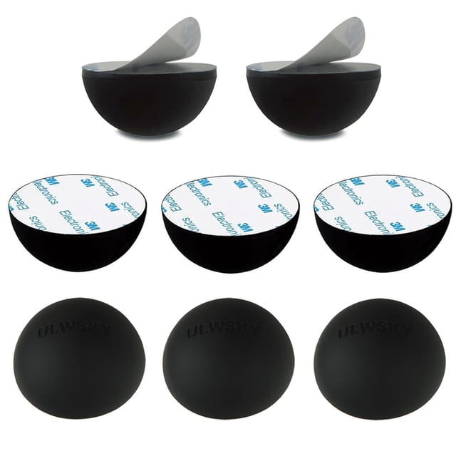 Paragolpes de silicona con forma de hemisferio, aislamiento, 1,25 cm, paquete de 8