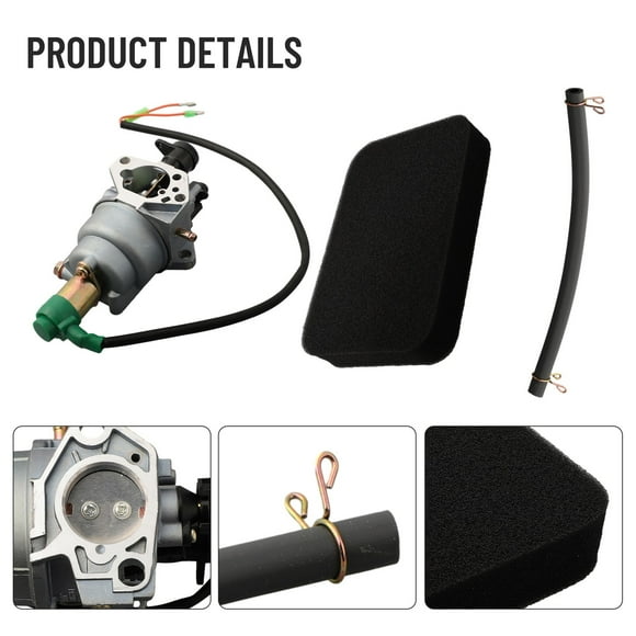 MYG Auto Choke Carburetor for Honda GX340 GX390 11HP 13HP Engine Motor, Replacement Carburettor for 337.9cc 389cc Generator, Compatible with Part Numbers 16100-ZE3-703 16100-ZE3-704