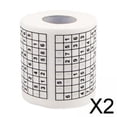 thumbnail image 1 of Rollo de papel higiénico Sudoku 2x1, papel higiénico rompecabezas, papel higiénico divertido suave y ecológico, servilleta de papel para fiesta de Navidad 2 piezas, 1 of 10