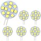 thumbnail image 1 of Bombilla LED G4 de 2 W, CA/CC 12-24 V, 200 lm, blanco frío 6000 K, 12 x 5050SMD, equivalente a bombilla halógena de 20 W, no regulable, bombilla LED redonda G4 para luz de gabinete, iluminación, 1 of 5