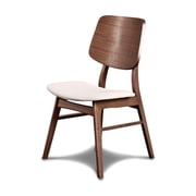 New Classic Furniture Oscar 3 Piece Mid Century Dining Table Set, Brown