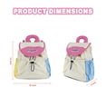 thumbnail image 4 of URSOFINE Lightweight Color Block Drawstring Backpack Cute Mini Backpack Casual Daypack, 4 of 7