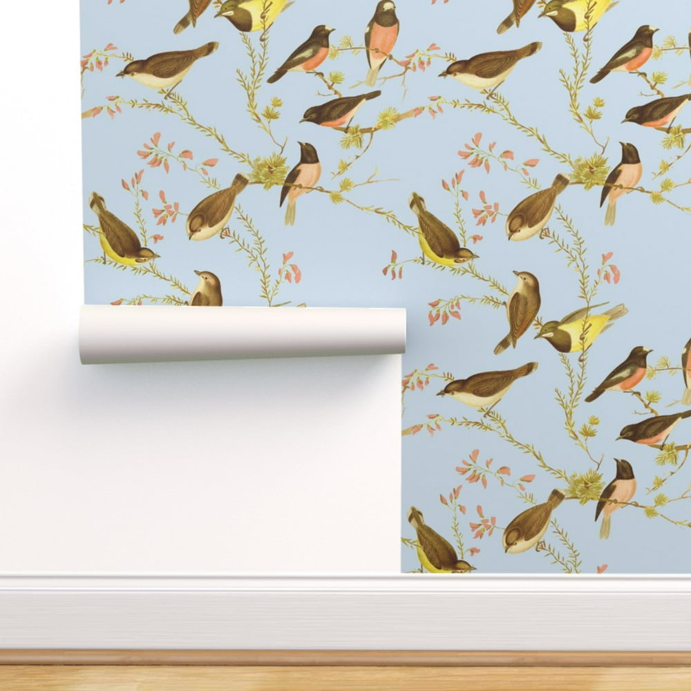 Peel-and-Stick Removable Wallpaper Bird Animal Australia Birds Nursery