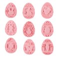 thumbnail image 2 of MOQLOM Easter Cookie Cutter Set, 9pcs Cookie Mould Press, Easter Eggs Cookie Cutter Set With Plunger Stamps Set, Plastic Cookie Stamps, Kitchen Tools, 1.7 × 2.4Inch, 2 of 4