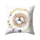 thumbnail image 2 of Funda de cojín para decoración del hogar de piel de melocotón con corona de acuarela de conejito de Pascua Wmkox78yii hfskjfh71, 2 of 2