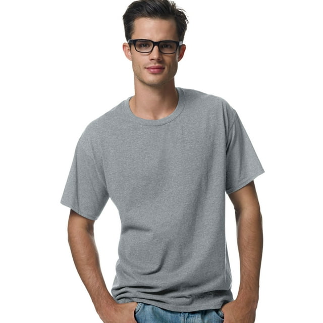 Hanes ComfortBlend EcoSmart T-Shirt à Col Rond pour Hommes, m, Acier Pâle