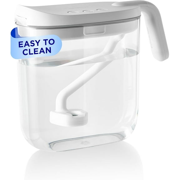 Mini Ultrasonic Cool Mist Humidifier for Bedroom, Quiet & Safe for Baby, Transparent, Only 3 Washable Parts & Easy to Clean, Filter-Free, Automatic Shut-off, Lasts 20Hrs (0.74Gal/2.8L)