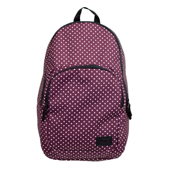 Schooling Burgundy White Polka Dot Backpack