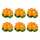 thumbnail image 1 of Flor Artificial de loto Cateissary 6 piezas decoración de estanque y jardín naranja, 1 of 6