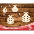 thumbnail image 3 of Unfinished Wood Simple Ladybug Shape | Wild at Play | DIY Craft Cutout 3" / 1/8", 3 of 3