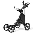 thumbnail image 1 of Goplus Chariot de Golf Pliant à 4 Roues avec Sac, Tableau d'Affichage, Poignée Ajustable, Gris, 1 of 10