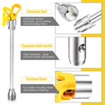 thumbnail image 2 of 4 Pieces Airless Paint Tool Set 11.8 Inch Extension Pole Rod with 517 Sprayer Tip and Nozzle Tip Guard Protector, 2 of 7