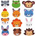 thumbnail image 1 of Kids Diamond Painting Set, 5D DIY Diamond Painting Stickers, Suitable for Boys and Girls, Ages 4-8, 6-12 Years Old Girls Gift(CG-XinDongWuToy 12 Pcs), 1 of 4