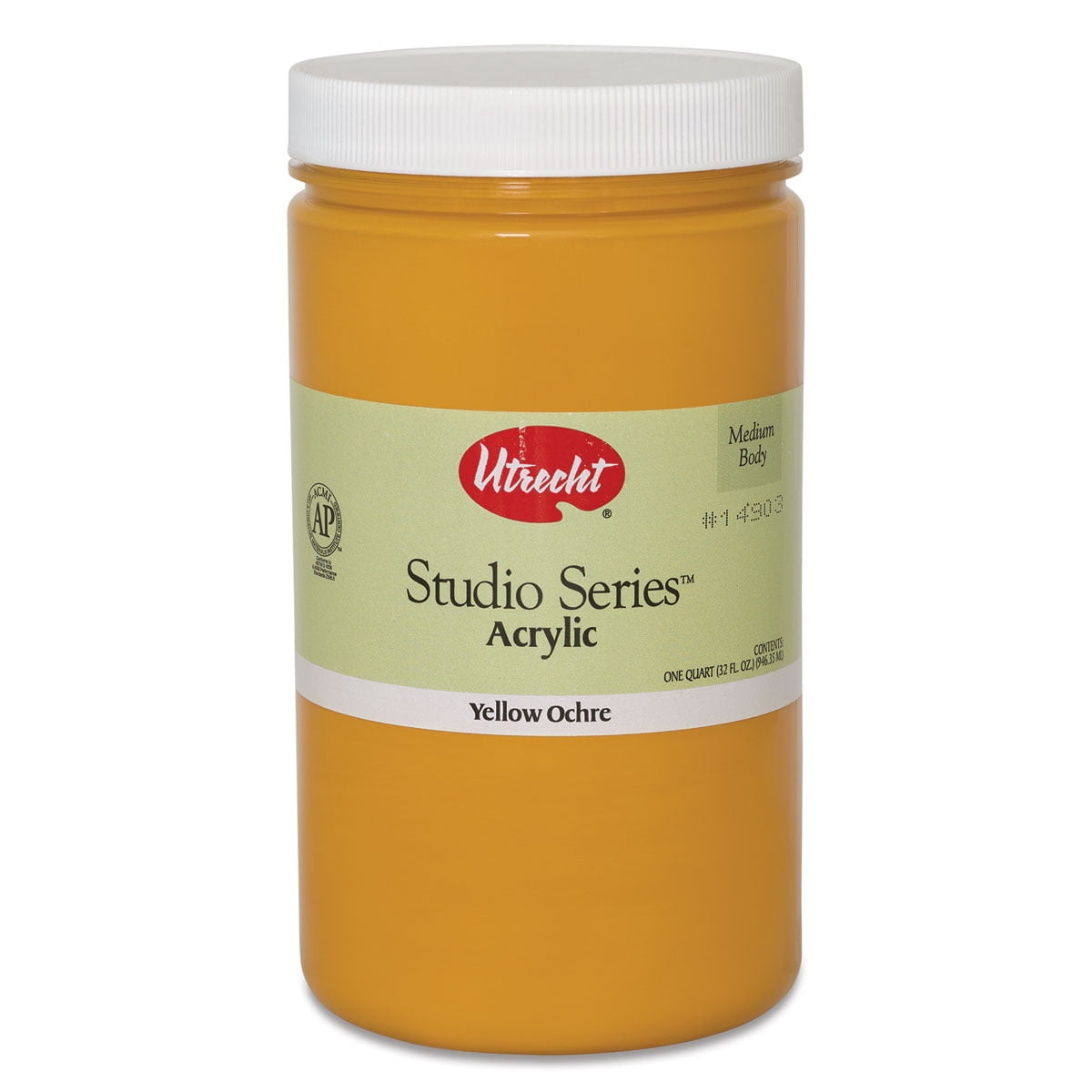 Utrecht Studio Series Acrylic Paint - Yellow Ochre, Quart