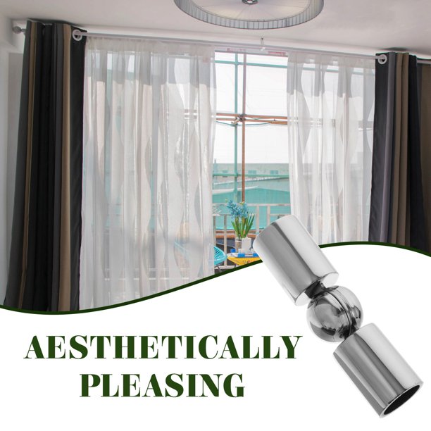 Corner Curtain Rod Connector Heavy Duty Window Curtain Rod Corner