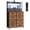 Brown, variant on QinaQin Smart 11 Drawer Fabric Dresser with Wireless Charging, App Controlled RGB LED Lights and Anti Tip Industrial Storage Tower