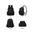 thumbnail image 2 of Gustave Anti-Theft Backpack Purse for Women Small Nylon Travel Rucksack Backpacks Water-Resistant Multi-Pockets Lightweight Casual Daypack Bookbag Shoulder Bag - Black, 2 of 8