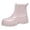 Pink, variant on Women's Mid-Calf Rainboots with Zipper Closure,Lightweight Platform We𝖽ge Shoes Fashion Punk Jelly Booties Wate𝗋proof Ankle Che𝗅sea Rain Shoes