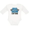 thumbnail image 3 of Inktastic Drag Racing is My Thing with Flags Boys or Girls Long Sleeve Baby Bodysuit, 3 of 5