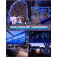thumbnail image 2 of SKYUSE Solar String Lights for Outdoor Waterproof,2 Pack 8 Modes Each 39.4Ft 100 LED Copper Wire Solar Fairy Lights for Outside Backyard Fence Porch Roof Festival Christmas Decorations,Blue, 2 of 10