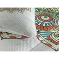 thumbnail image 3 of Ambesonne Ethnic Quilted Coverlet 3 Pcs, Mandala, King Size, Multicolor, 3 of 4