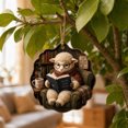 thumbnail image 4 of YuanGuangQ Christmas Reading Themed Hanging Ornaments, Book Lovers Decorative Hanging Pendants, Festive Decor for Christmas Tree, Bookshelf, Home Indoor Holiday Display, 4 of 4