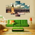 thumbnail image 2 of TISHIRON 5PCS Framed Canvas Wall Art Set,60"x40" Houses of Parliament and Big Ben Canvas Art Decor, 2 of 7