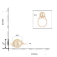 thumbnail image 4 of ANGARA Golden South Sea Cultured Pearl and Diamond Bypass Ring in 14K Rose Gold for Women | June Birthstone, Birthday, Anniversary, Jewelry Gift for Women | Pearl Ring, 4 of 8