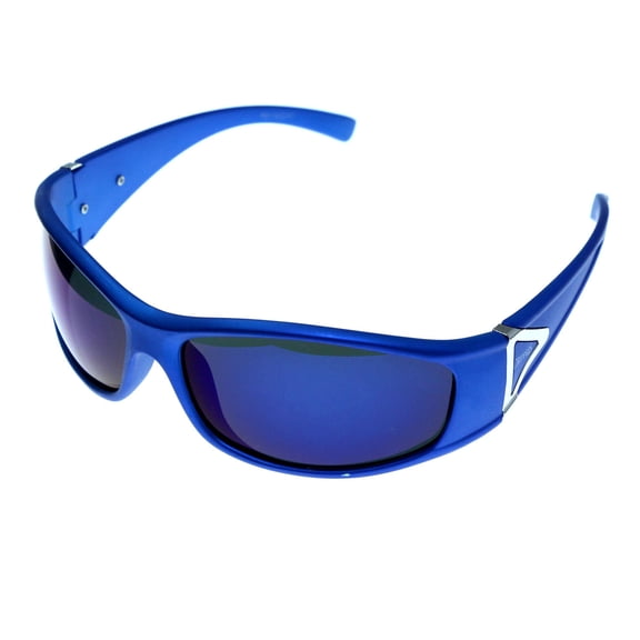 Blue & Purple Colored Acrylic Sport-Sunglasses With Logo Accents #3930