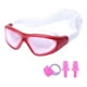 thumbnail image 4 of Gafas de natación con banda ajustable y estuche transparente para buceo. Rojo, 4 of 9