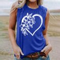 thumbnail image 4 of LSLJS Women's Womens Mode Décontractée Imprimée Sans Manches Blouse Round Neck Sexy Pull-Over Slim Tops, Tank Tops, 4 of 4