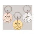 thumbnail image 4 of Anavia Stainless Steel Double Sided Round Name, State Icon and Phone Number Engraved Dog & Cat ID Tag, Multi-color, S, 4 of 11