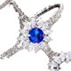 thumbnail image 2 of New blue diamond flower-shaped bracelet micro-inlaid zircon trendy personality, 2 of 2