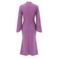 thumbnail image 4 of Ketyyh-chn99 Robes Femmes Fête Grande Taille Décontractée Plage Robe d'Été de Plage Robe d'Automne Décontractée Ample Mini Robe Violet,m, 4 of 4
