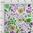thumbnail image 2 of oneOone Georgette Viscose Greenish Beige Fabric Leaves & Clover Craft Projects Decor Fabric Printed By The Yard 42 Inch Wide, 2 of 6