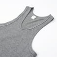 thumbnail image 4 of Men's Muscle Tank Top Workout Bodybuilding Fitness Gym Stringer Sleeveless Vest, 4 of 6