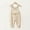 Beige, variant on Girls Corduroy Jumpsuits Solid Color Floral Print Button Down Sleeveless Jumpsuits Long Romper Pants with Pockets Beige 6-12 Months