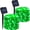 Green, variant on Solar String Lights Outdoor, 2 Pack 16.4FT 50 LED Copper Wire Solar Powered Fairy Lights Waterproof with 8 Lighting Modes for Garden Patio Tree Christmas Party Wedding ,Warm White