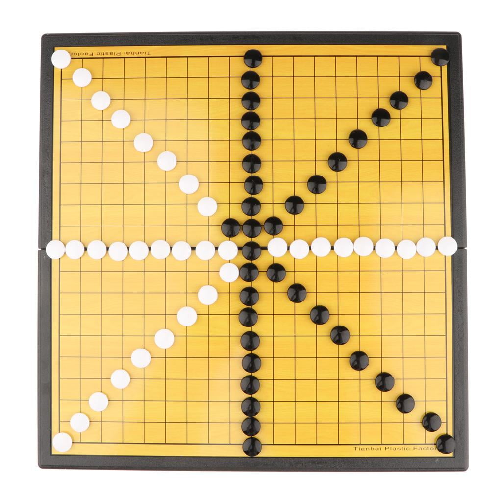 Portable Folding Go Game Chessboard Magnetic I-Go Set Weiqi Chess Board Game 