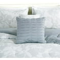 thumbnail image 6 of Chezmoi Collection Heather 7-Piece Floral Comforter Set King Size, Gray/White, Soft Jacquard Textured Lightweight Bedding for All Season (1 Comforter, 2 Pillow Shams, 4 Decorative Cushion), 6 of 9