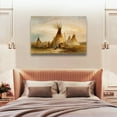 thumbnail image 6 of Native American Sioux Indians Teepee Canvas Wall Art Poster Decorative Bedroom Modern Home Print Picture Artworks Posters 16x24inch(40x60cm), 6 of 6