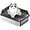 Black, variant on Memoryfield XXL Stainless Steel Cat Litter Box with Lid, High Sides, Odor-Resistant, Scoop Holder, Black