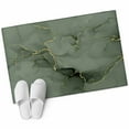 thumbnail image 2 of 2x3 Door Mat Rug, Sage Green Marble Non-Skid Rubber Backing Large Rectangle Rugs - Living Room Bedroom Home Office, Modern Abstract Art Ink Painting Indoor Floor Mat Carpets Washable Rug, 2 of 9