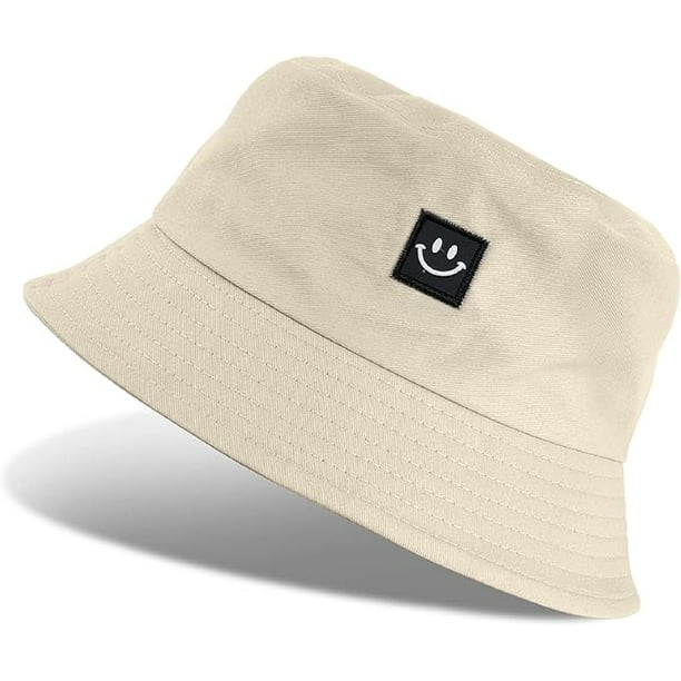 Unisex Cotton Fishing Hats Bucket Hat Foldable Outdoor Summer Caps Leisure Hat for Hiking Camping Travel Fishing 56 58 cm Walmart en linea
