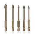 thumbnail image 1 of 5 Pcs Efficace Universel Outil de Forage Multi-Fonctionnel en Alliage Forets, 1 of 10