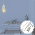 thumbnail image 7 of HIBIBUD Hanging Lamp Holder with Wire Pendant Light Cord Bulbs for Lamps Plugs Sockets Plastic Accessories White PVC, 7 of 7