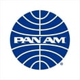 thumbnail image 2 of Pan Am Blue Outline Logo Men's T-shirt 1, 2 of 5
