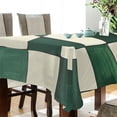 thumbnail image 4 of Yayeee Tablecloths for Rectangular Tables 60 x 120 inch Party Table Cover, Green and White Plaid Pattern, 4 of 6